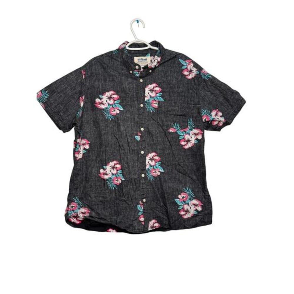 Urban Pipeline‎ floral button down camp shirt mens XXL hawaiian tropical camping